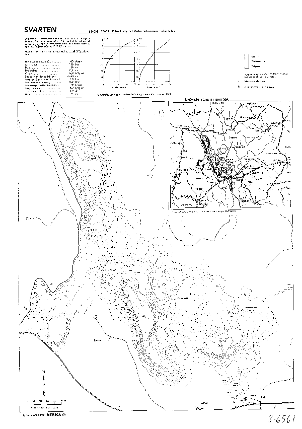 Djupkarta för Svarten — Svarten — blad 3-6561 (SMHI Vattenwebb)