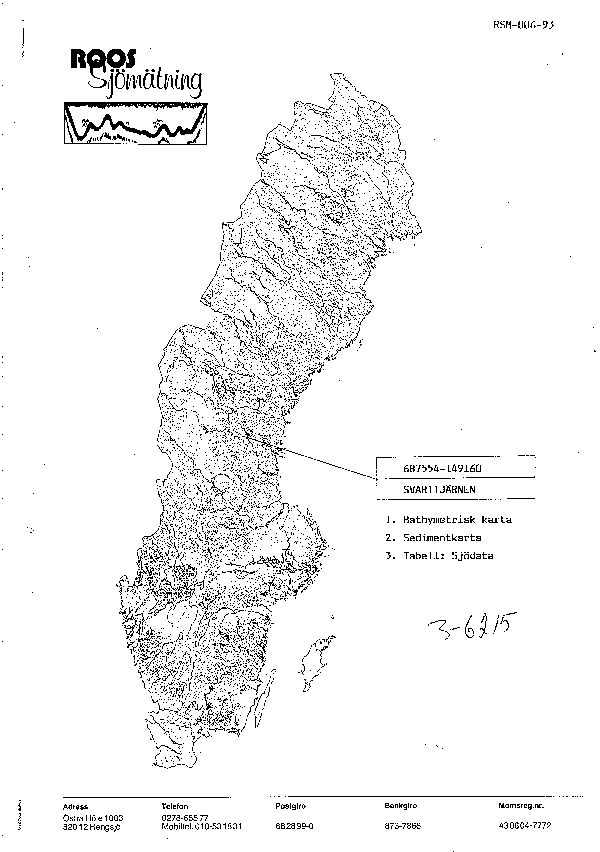Djupkarta för Svarttjärnen