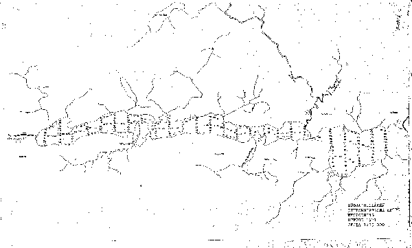 Djupkarta för Södra Bullaresjön — Södra Bullaresjön — blad 3-1568 (SMHI Vattenwebb)