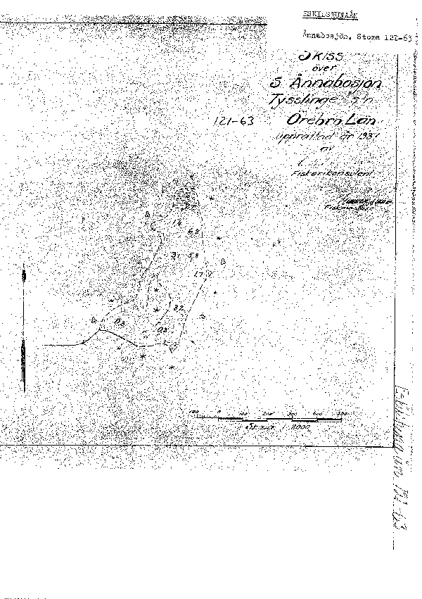 Djupkarta för Södra Ånnabosjön — Södra Ånnabosjön — blad 5-0118 (SMHI Vattenwebb)