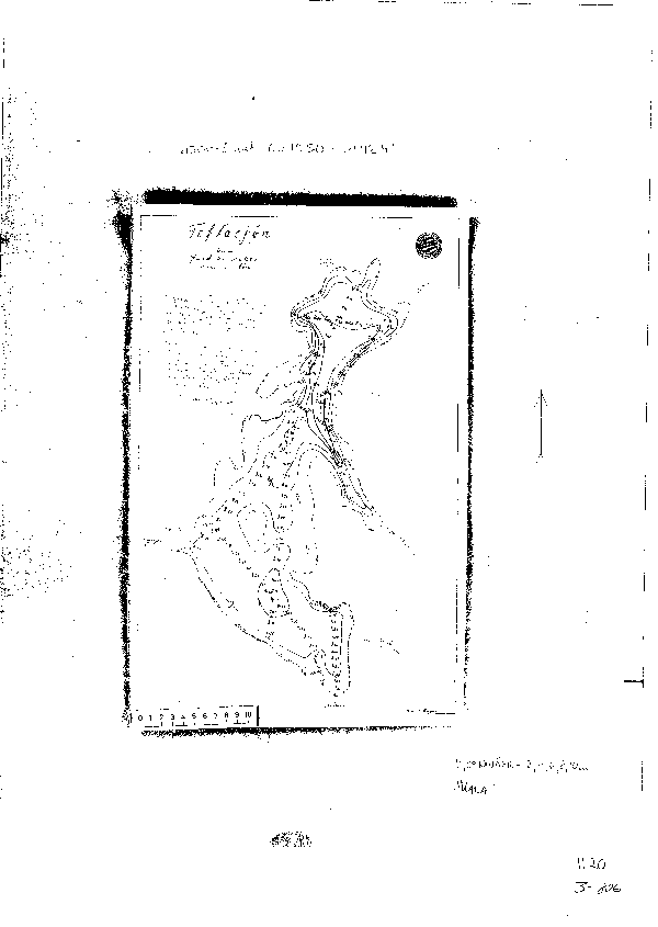 Djupkarta för Toftasjön i Växjö — Toftasjön — blad 3-0806 (SMHI Vattenwebb)