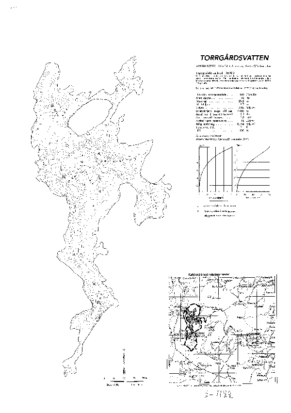 Djupkarta för Torrgårdsvatten — Torrgårdsvatten — blad 2-1122 (SMHI Vattenwebb)