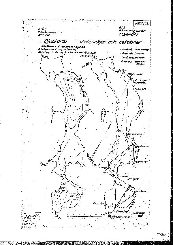 Djupkarta för Torrön — Torrön — blad 3-0361 (SMHI Vattenwebb)