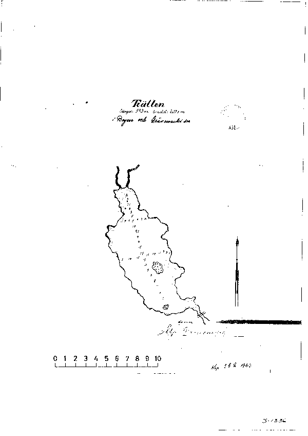 Djupkarta för Tvällen — Tvällen — blad 3-1336 (SMHI Vattenwebb)