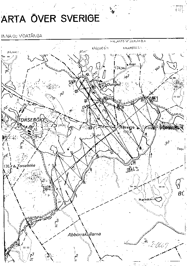 Djupkarta för Töresjö — Töresjö — blad 2-0609 (SMHI Vattenwebb)