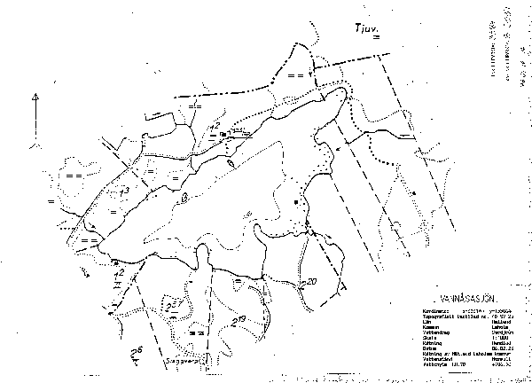 Djupkarta för Vannåsasjön — Vannåsasjön — blad 3-3037 (SMHI Vattenwebb)