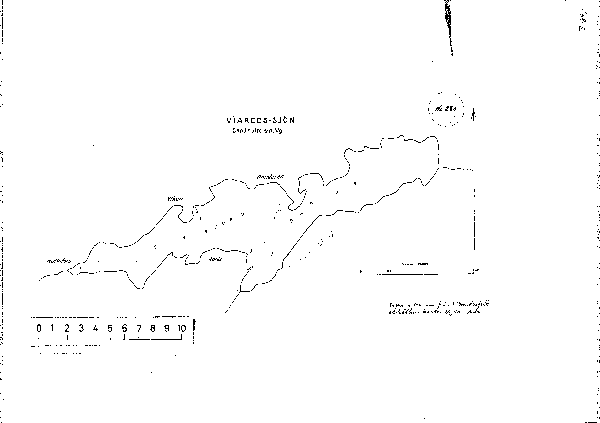 Djupkarta för Viaredssjön — Viaredssjön — blad 3-0898 (SMHI Vattenwebb)