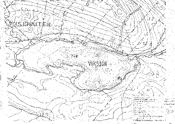 Djupkarta för Viksjön
