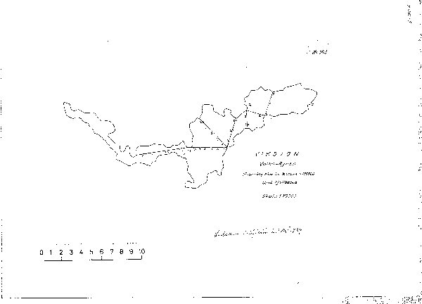 Djupkarta för Viksjön i Munkedal — Viksjön — blad 3-1558 (SMHI Vattenwebb)