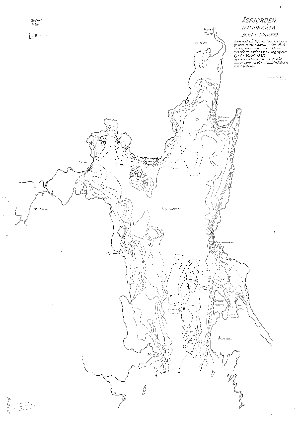 Djupkarta för Vänern — Åsfjorden