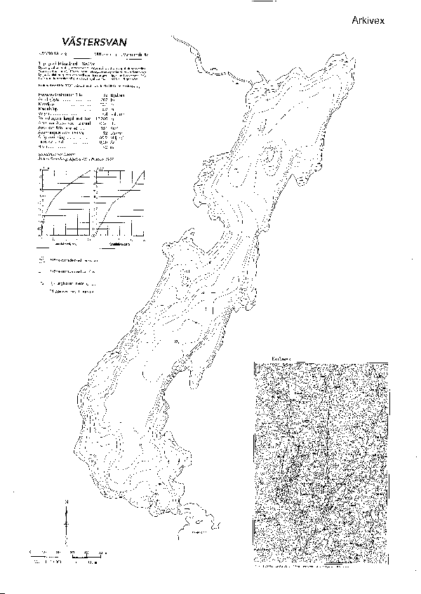 Djupkarta för Väster-Svan — Västersvan — blad 2-0989 (SMHI Vattenwebb)
