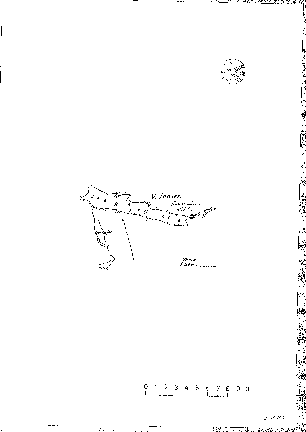 Djupkarta för Västra Jönsen — Västra Jönsen — blad 3-0635 (SMHI Vattenwebb)