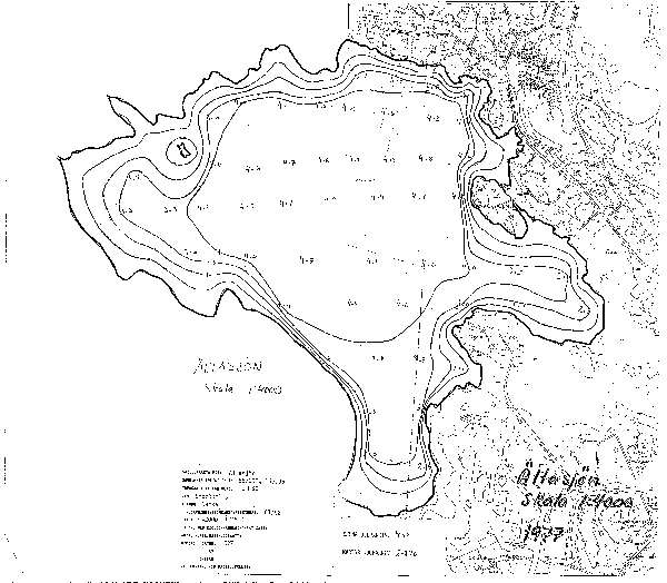 Djupkarta för Ältasjön — Ältasjön — blad 2-0246 (SMHI Vattenwebb)