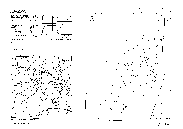 Djupkarta för Älvasjön i Halmstad — Älvasjön — blad 3-6547 (SMHI Vattenwebb)
