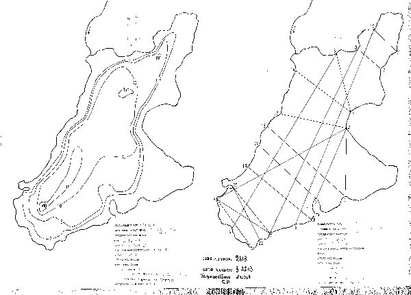 Djupkarta för Älvasjön i Varberg — Älvasjön — blad 3-2243 (SMHI Vattenwebb)