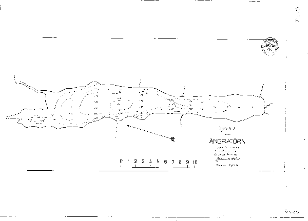 Djupkarta för Ängratörn — Ängratörn — blad 3-0600 (SMHI Vattenwebb)