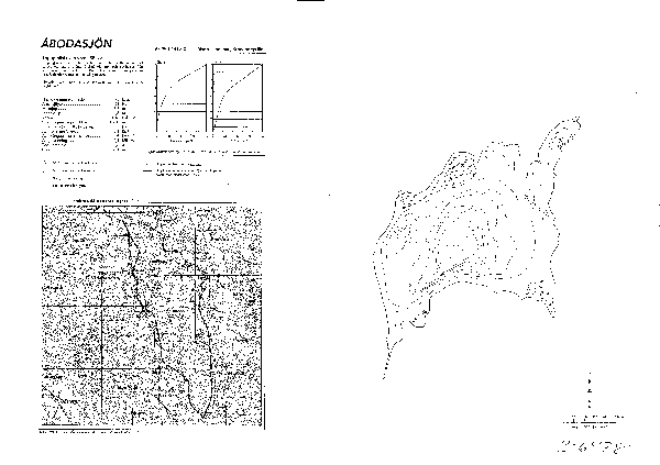 Djupkarta för Åbodasjön — Åbodasjön — blad 3-6478 (SMHI Vattenwebb)