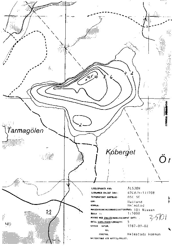 Djupkarta för Ålsjön