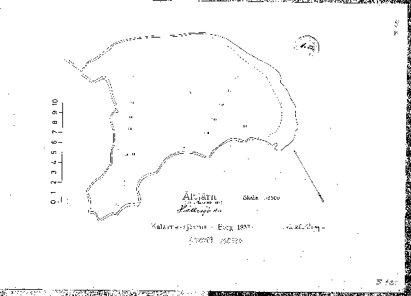 Djupkarta för Åltjärnen