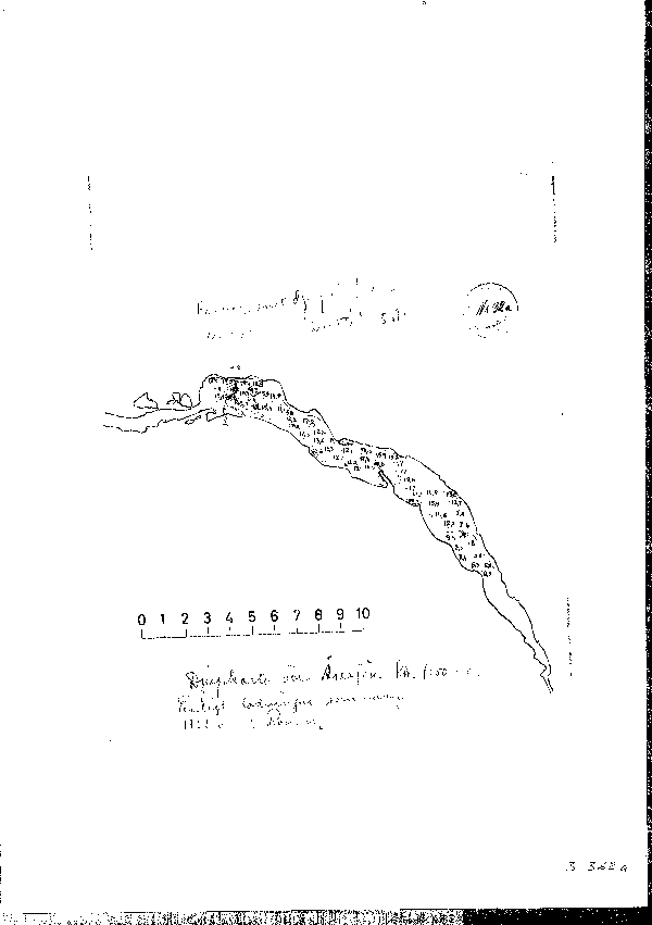 Djupkarta för Åresjön — Åresjön — blad 3-0362 (SMHI Vattenwebb)