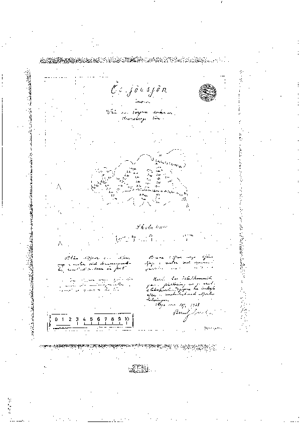 Djupkarta för Össjasjön — Össjasjön — blad 2-0222 (SMHI Vattenwebb)