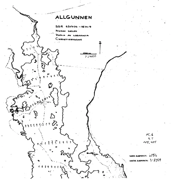 Djupkarta för Allgunnen — Allgunnen — blad 3-2359