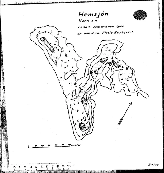 Djupkarta för Hemsjön