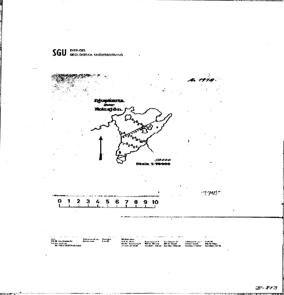 Djupkarta för Holsjön i Svenljunga — Holsjön — blad 3-0883