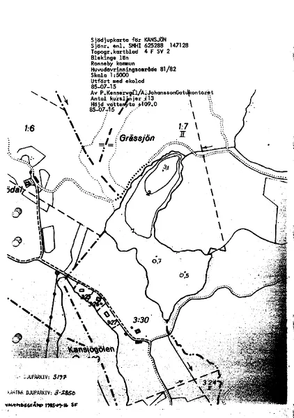 Djupkarta för Kansjön