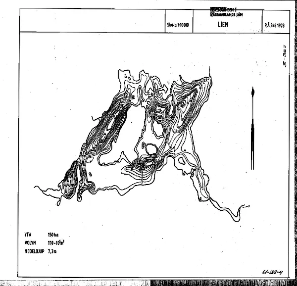 Depth map for Lien