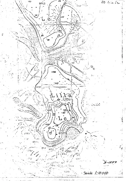 Tiefenkarte für Lilla Le i Dals-Ed — Lilla Le — blad 3-1557
