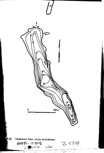 Depth map for Lilla Ullfjärden — Lilla Ullfjärden — blad 3-5378