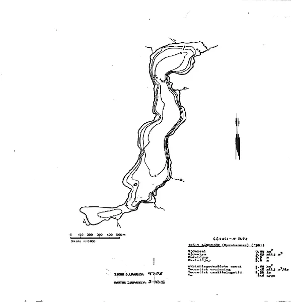 Depth map for Långsjön