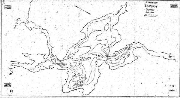 Depth map for Naustajaure