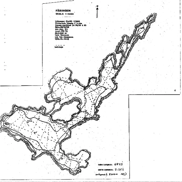 Djupkarta för Nedre Färingen