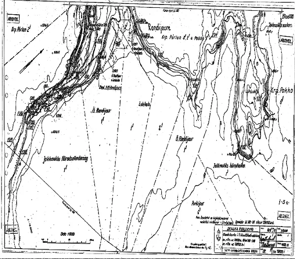 Depth map for Randijaure — Randijaure — blad 1-0003