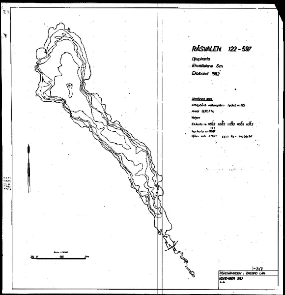 Depth map for Råsvalen — Råsvalen — blad 1-0147