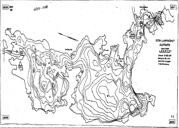 Depth map for Stor-Lappträsket