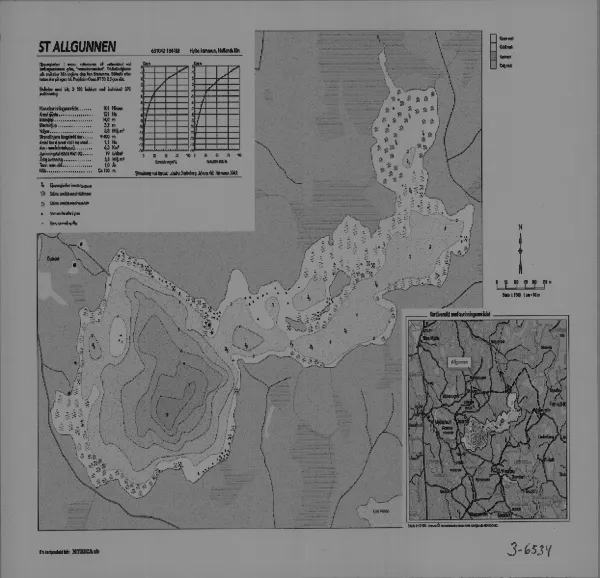Djupkarta för Stora Allgunnen — Stora Allgunnen — blad 3-6534