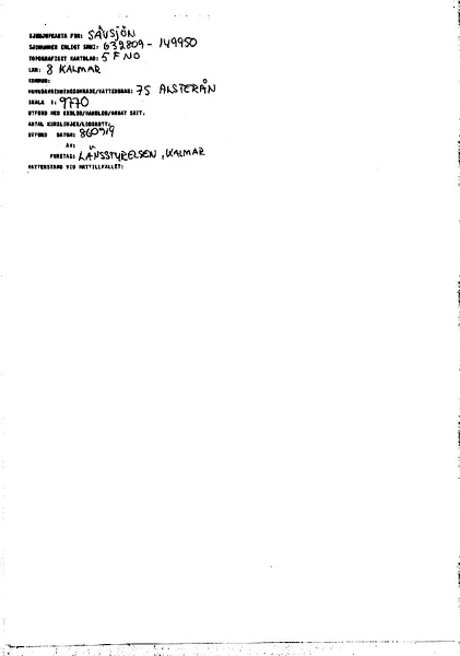 Djupkarta för Sävsjön — Sävsjön — blad 3-3839