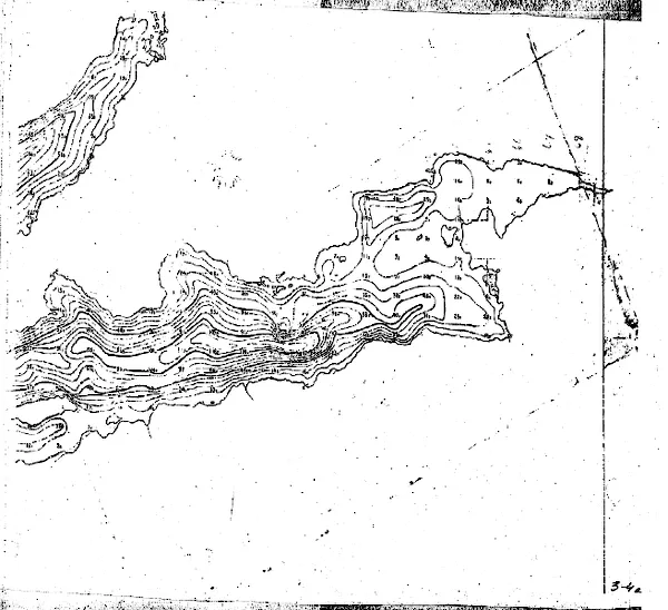 Depth map for Torneträsk — Torneträsk — blad 3-0004