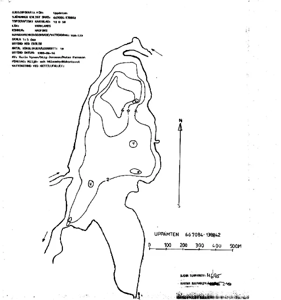 Depth map for Uppämten — Uppämten — blad 2-0454