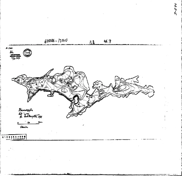 Djupkarta för Viaredssjön — Viaredssjön — blad 3-0899
