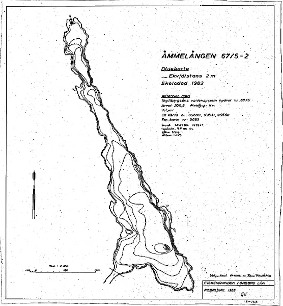 Depth map for Åmmelången