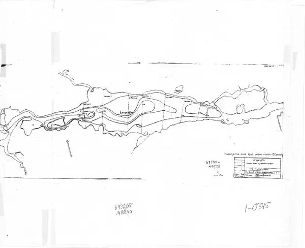 Depth map for Ångesjön — Ångesjön — blad 1-0345