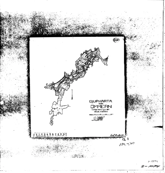 Djupkarta för Ömmern — Ömmern — blad 3-1074