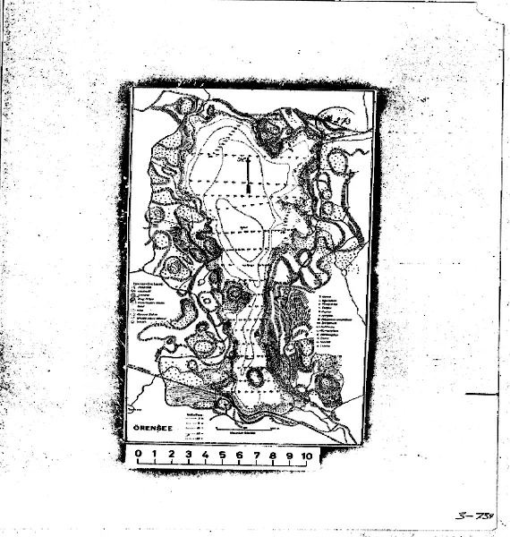 Tiefenkarte für Ören — Ören — blad 3-0739