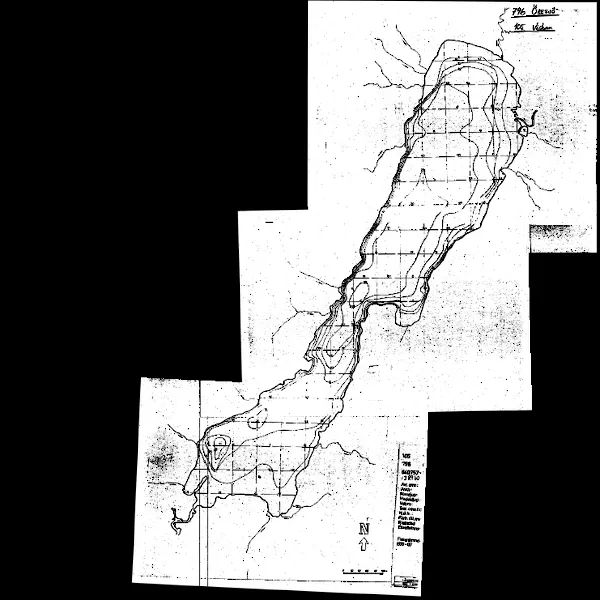Djupkarta för Öresjö i Borås — Öresjö — blad 1-0137